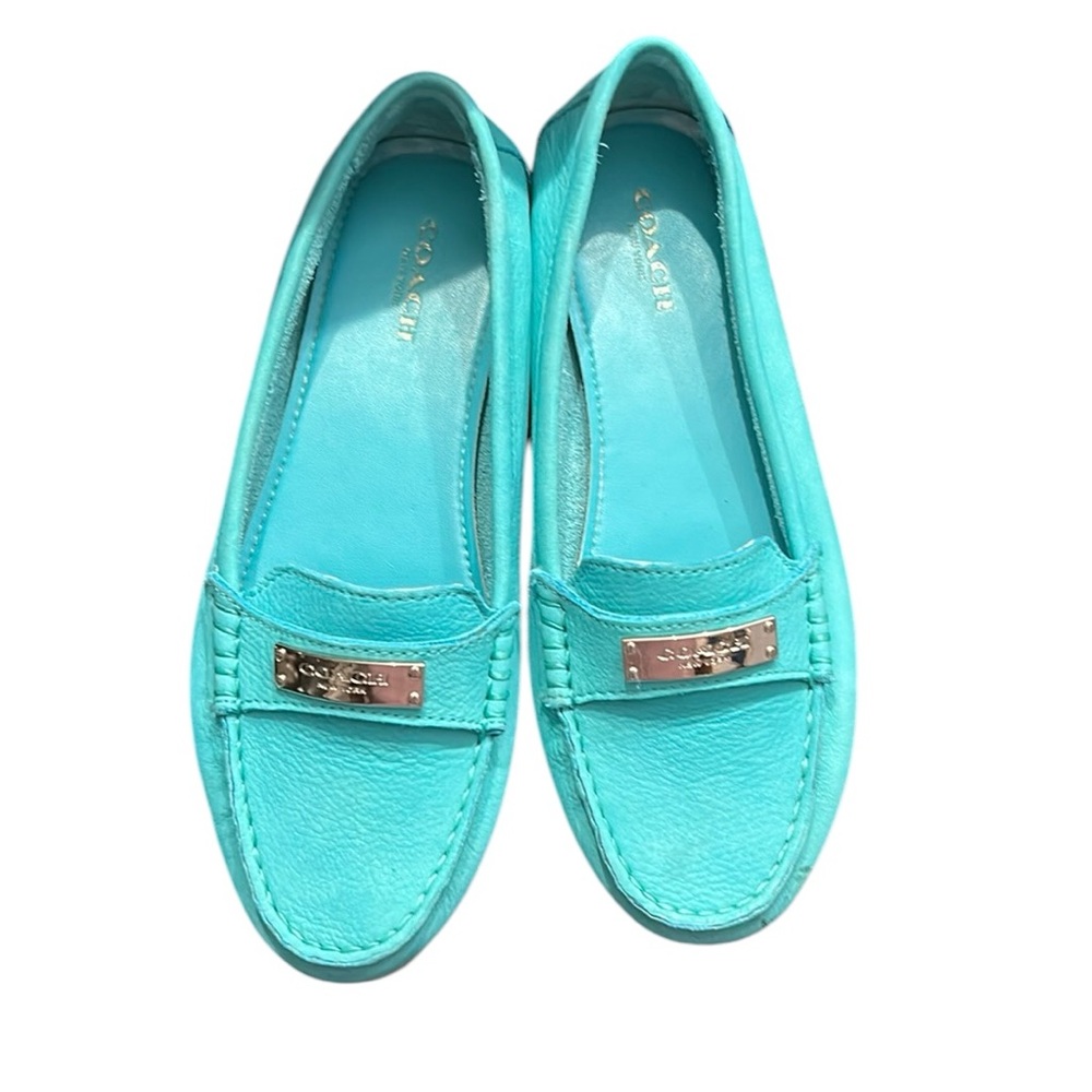 Coach Blue Flats for Effortless Elegance